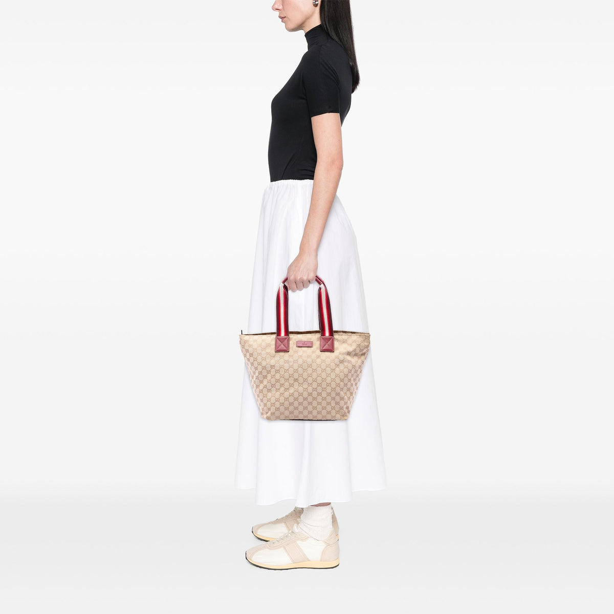 Gucci GG Canvas Web Tote