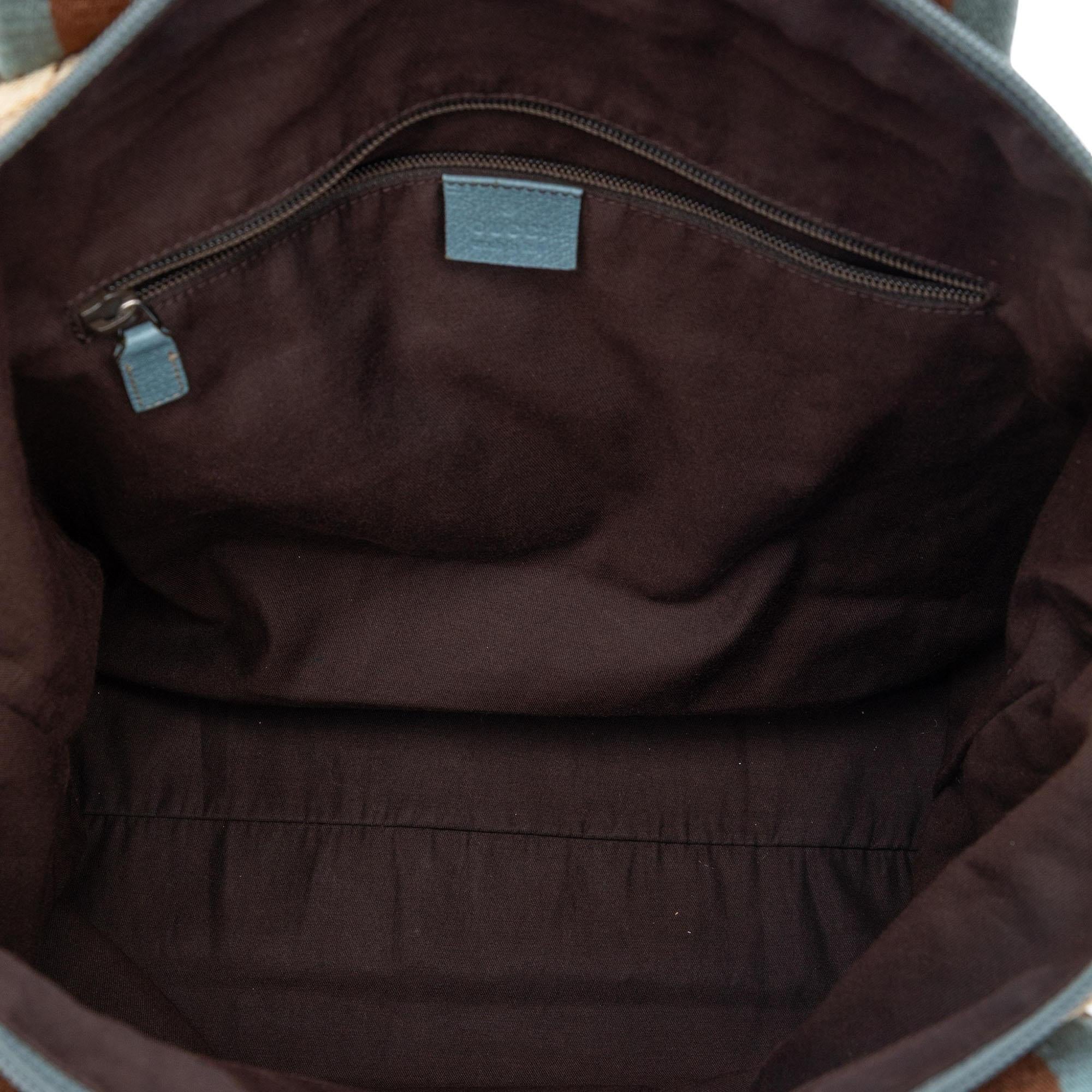 Gucci GG Canvas Web Vertical Tote