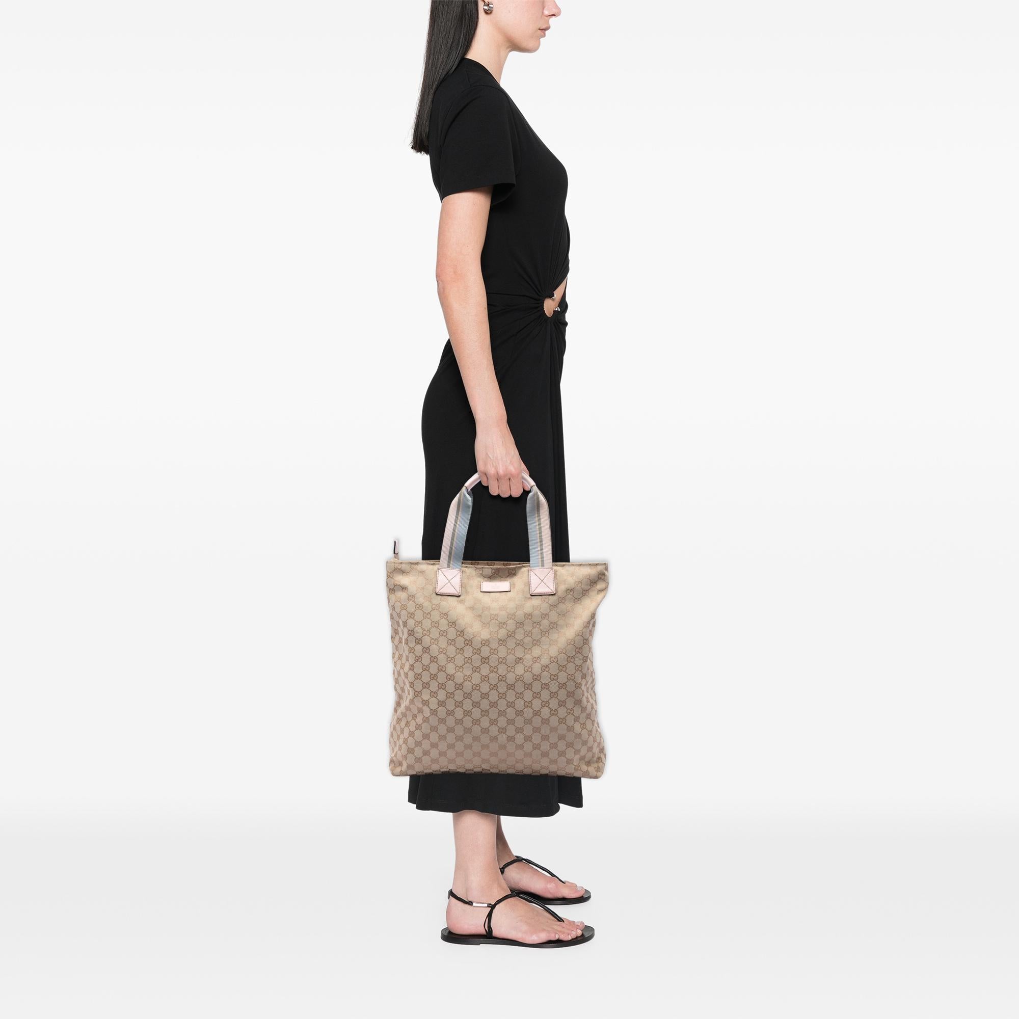 Gucci GG Canvas Web Vertical Tote