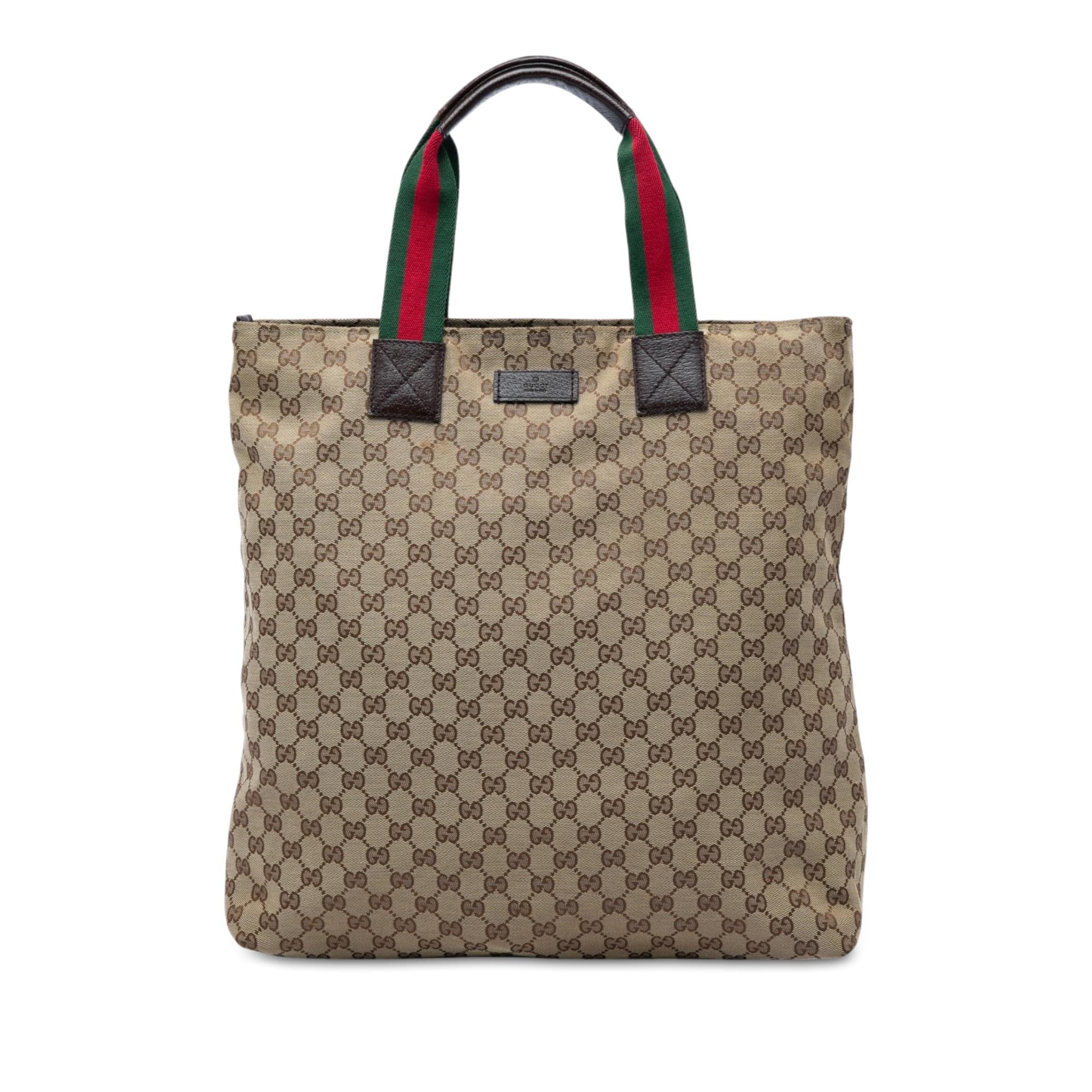 Gucci GG Canvas Web Vertical Tote