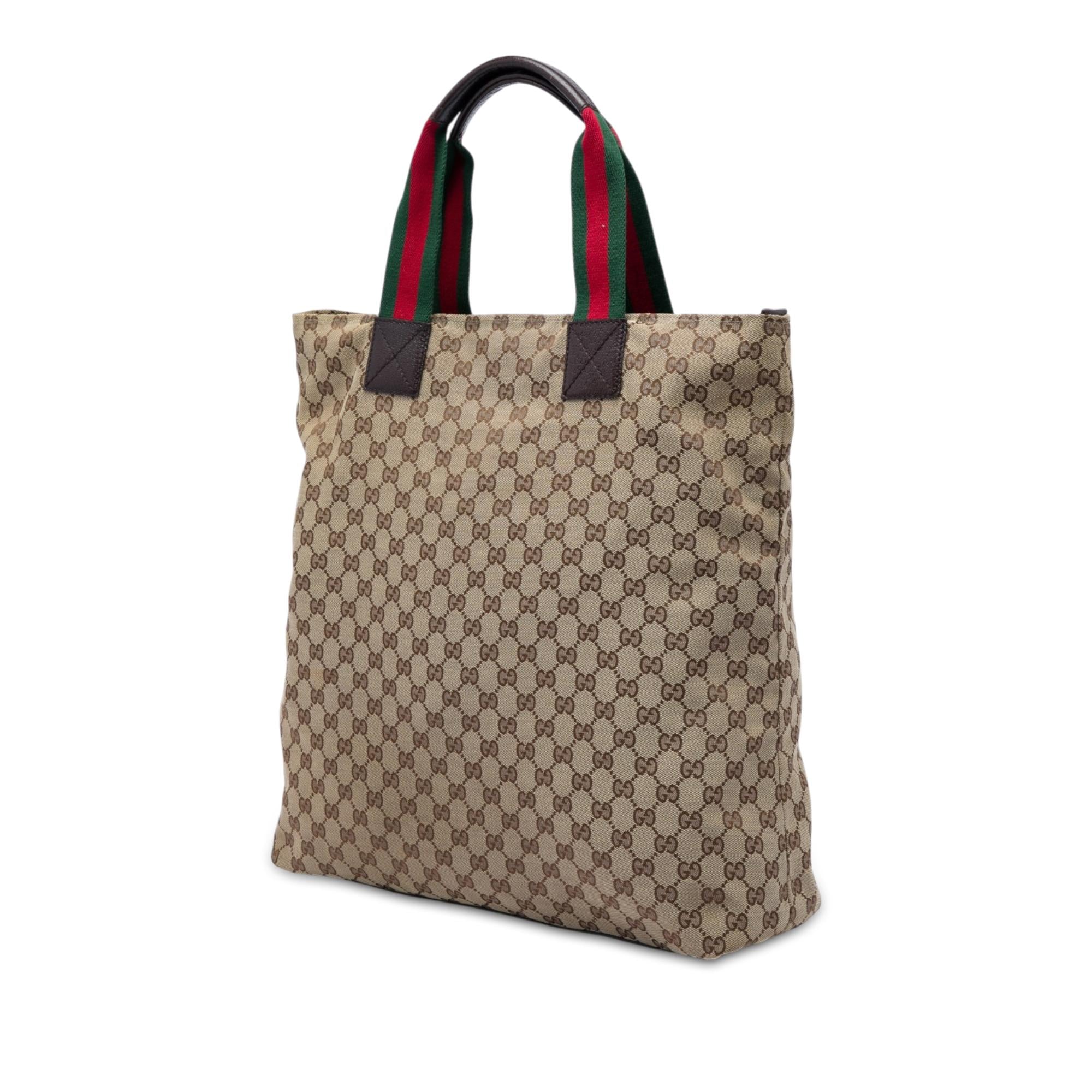 Gucci GG Canvas Web Vertical Tote