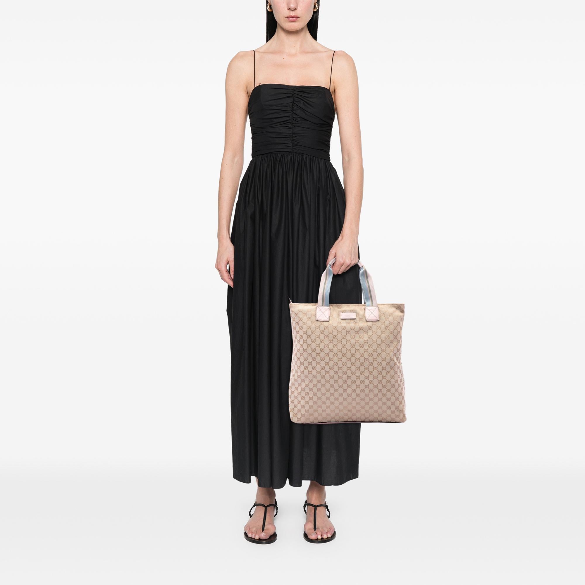 Gucci GG Canvas Web Vertical Tote