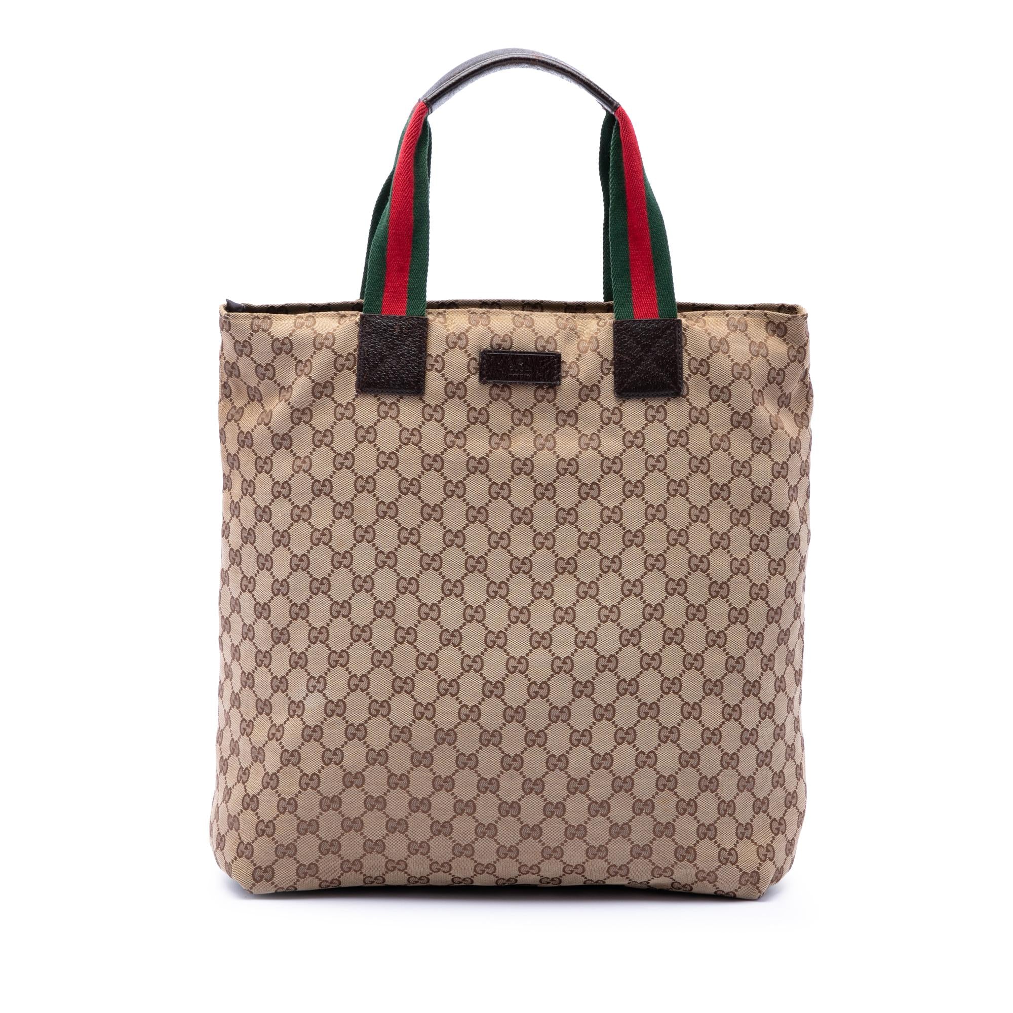 Gucci GG Canvas Web Vertical Tote