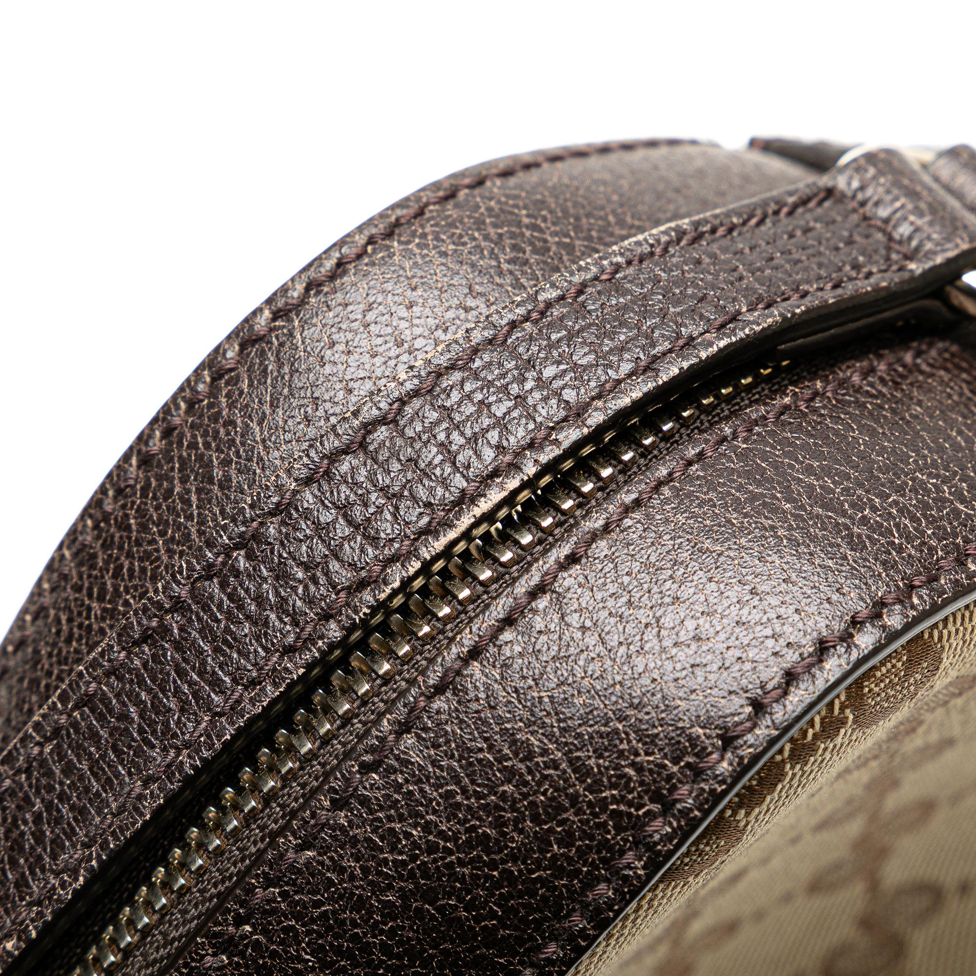 Gucci GG Canvas Webby Bee Crossbody (SHG-5e2Nmh)