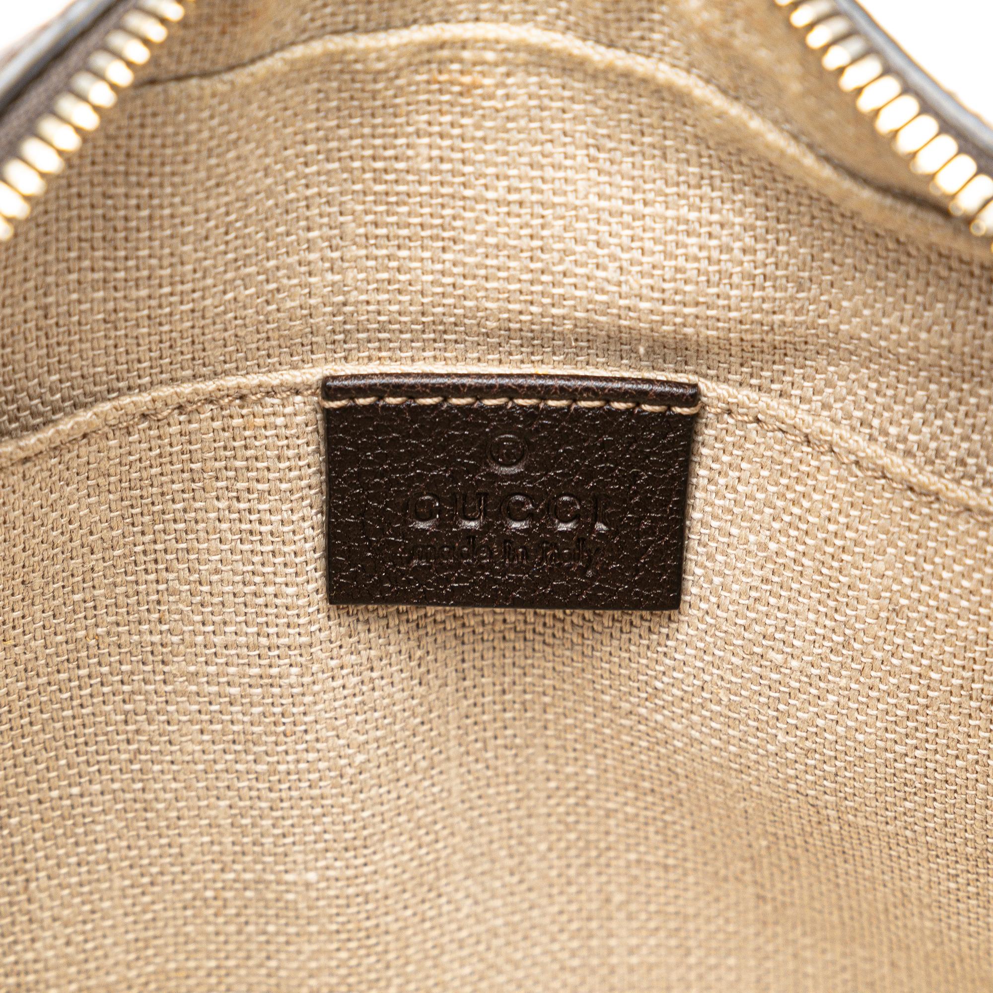 Gucci GG Canvas Webby Bee Crossbody (SHG-5e2Nmh)