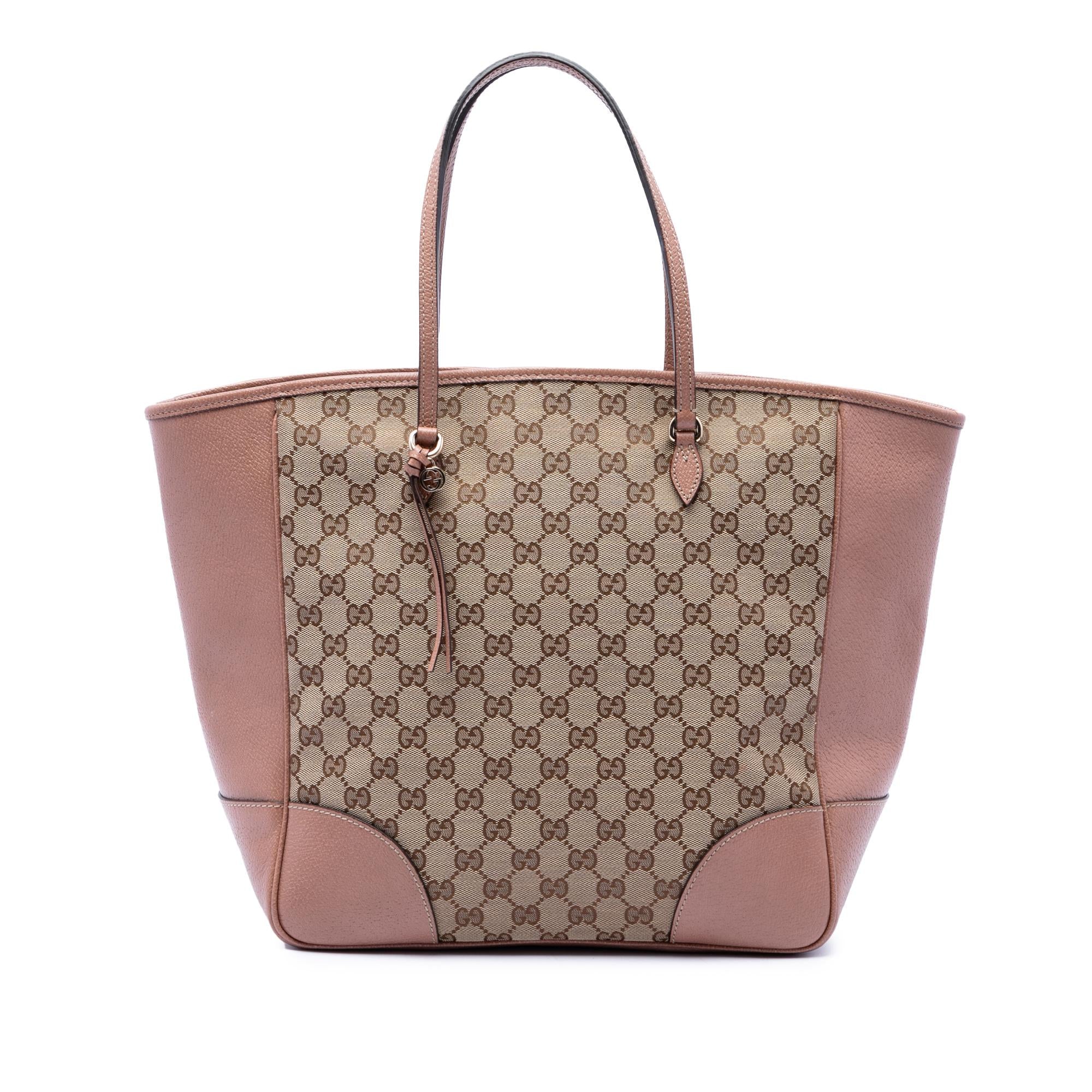 Gucci GG Canvas and Leather Bree Tote