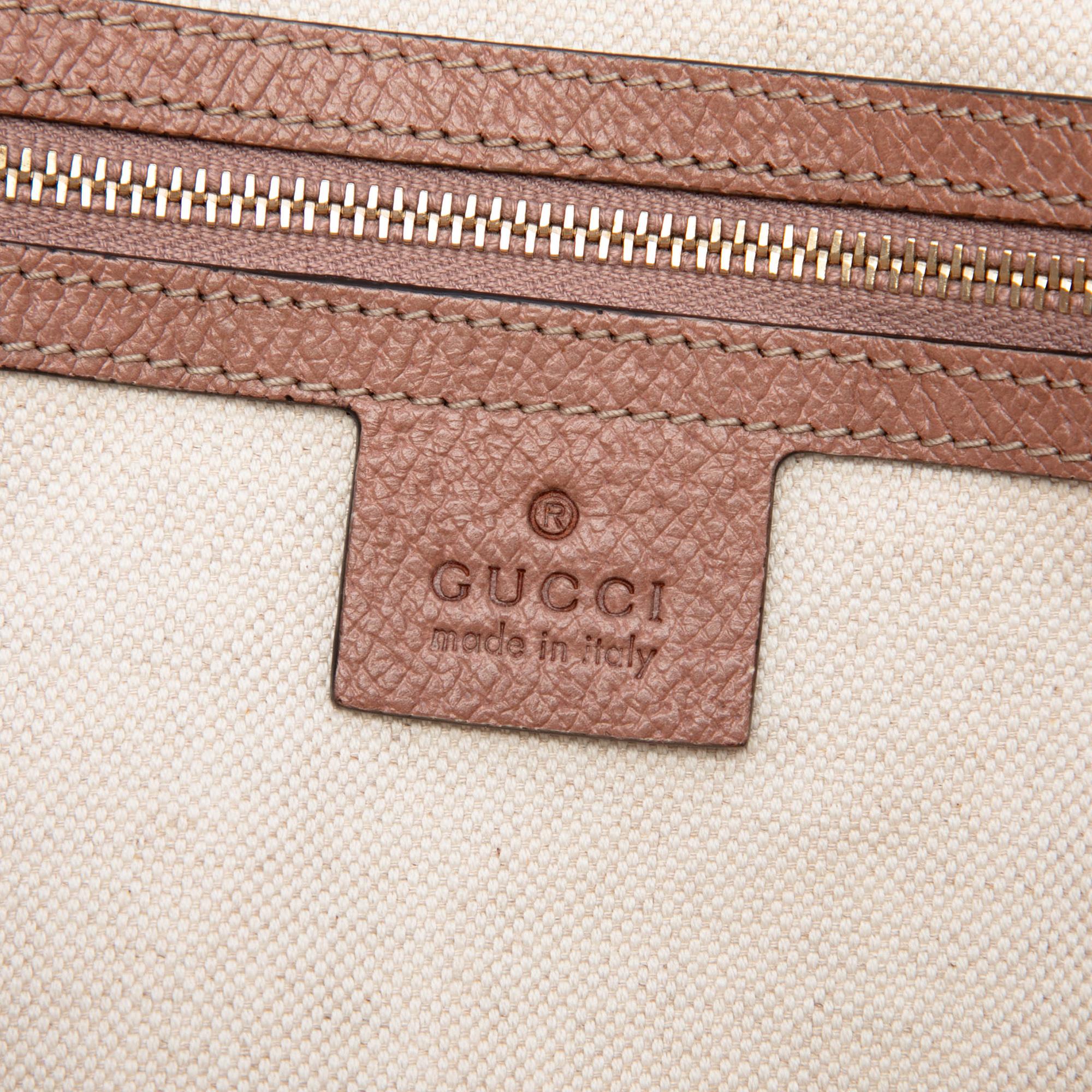 Gucci GG Canvas and Leather Bree Tote