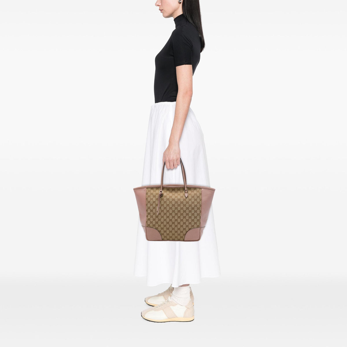 Gucci GG Canvas and Leather Bree Tote