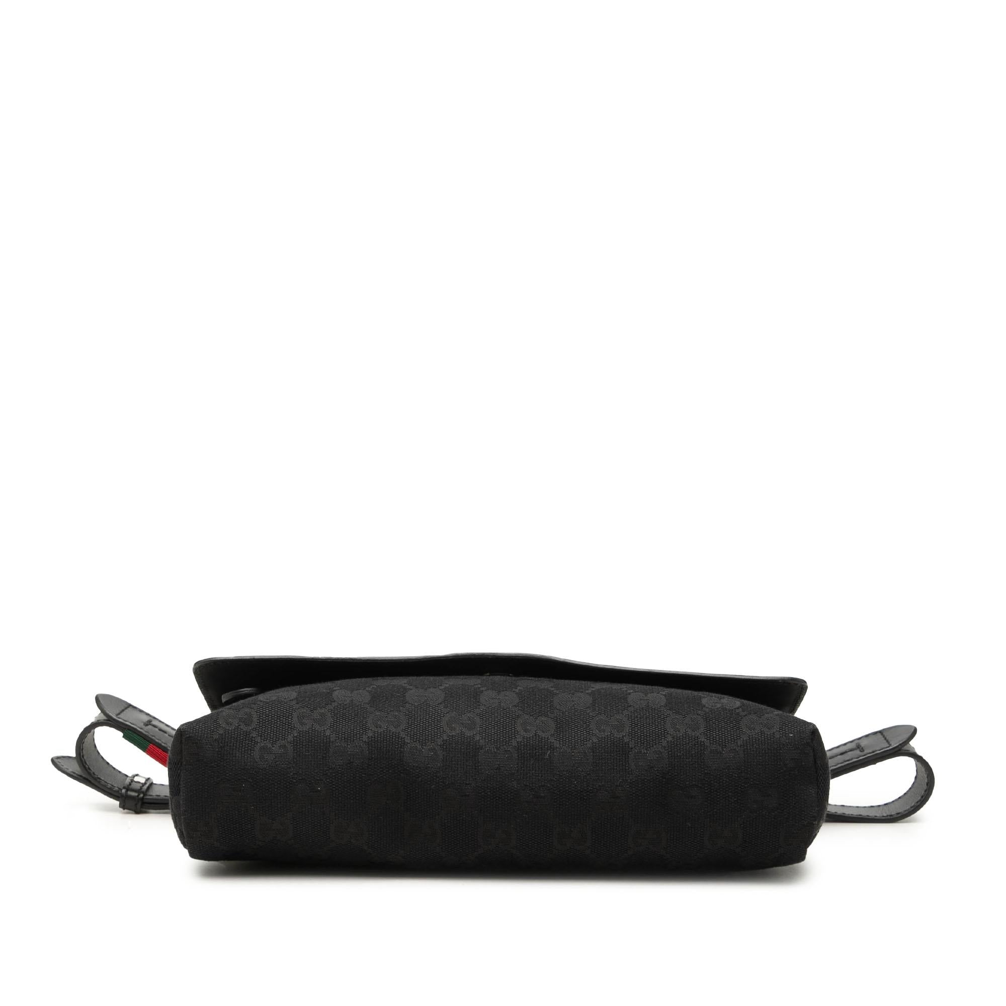 Gucci GG Canvas and Leather Web Belt Bag