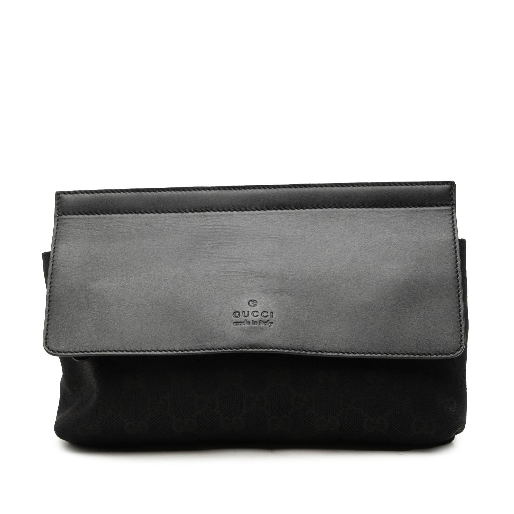 Gucci GG Canvas and Leather Web Belt Bag