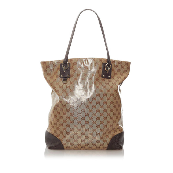 Gucci GG Crystal Charm Tote Bag (SHG-rqFJtK)