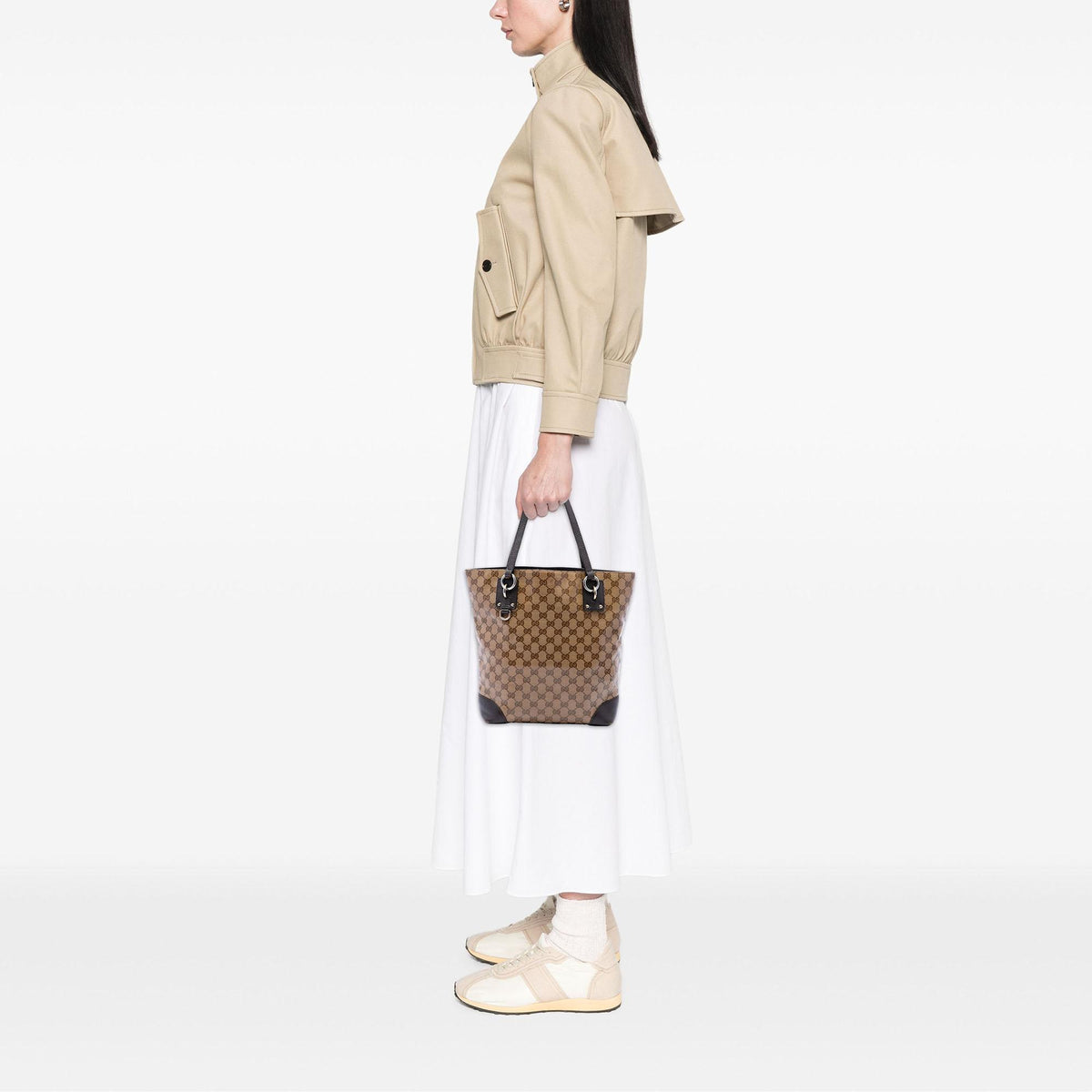 Gucci GG Crystal Vertical Charm Tote