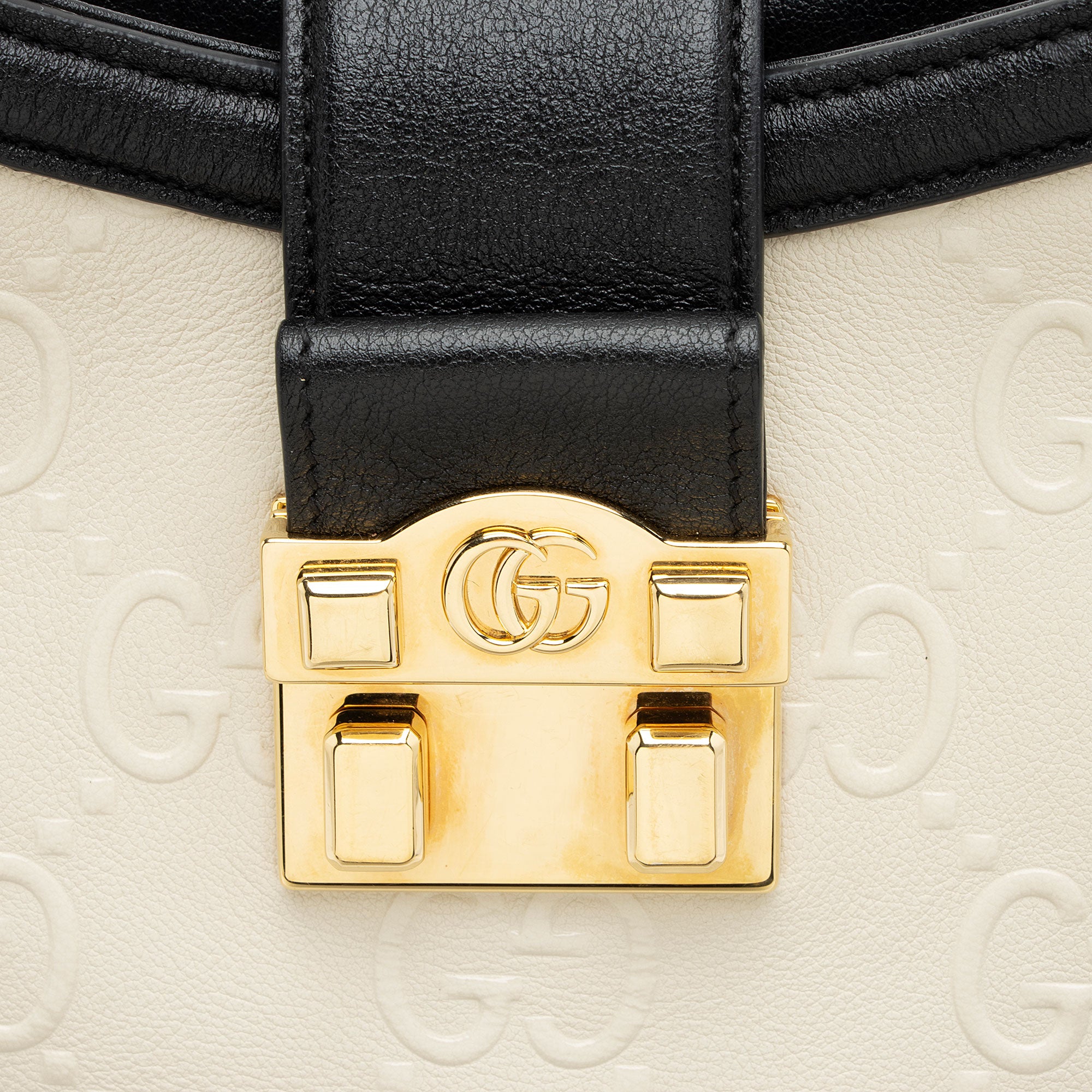 Gucci GG Debossed Leather Wonka Chain Shoulder Bag