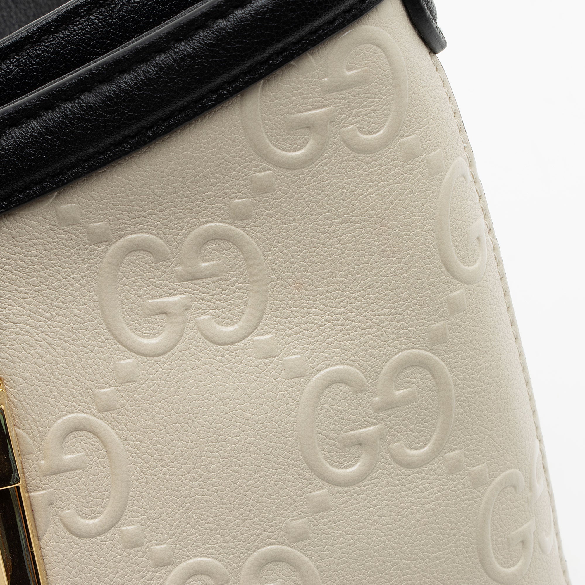 Gucci GG Debossed Leather Wonka Chain Shoulder Bag