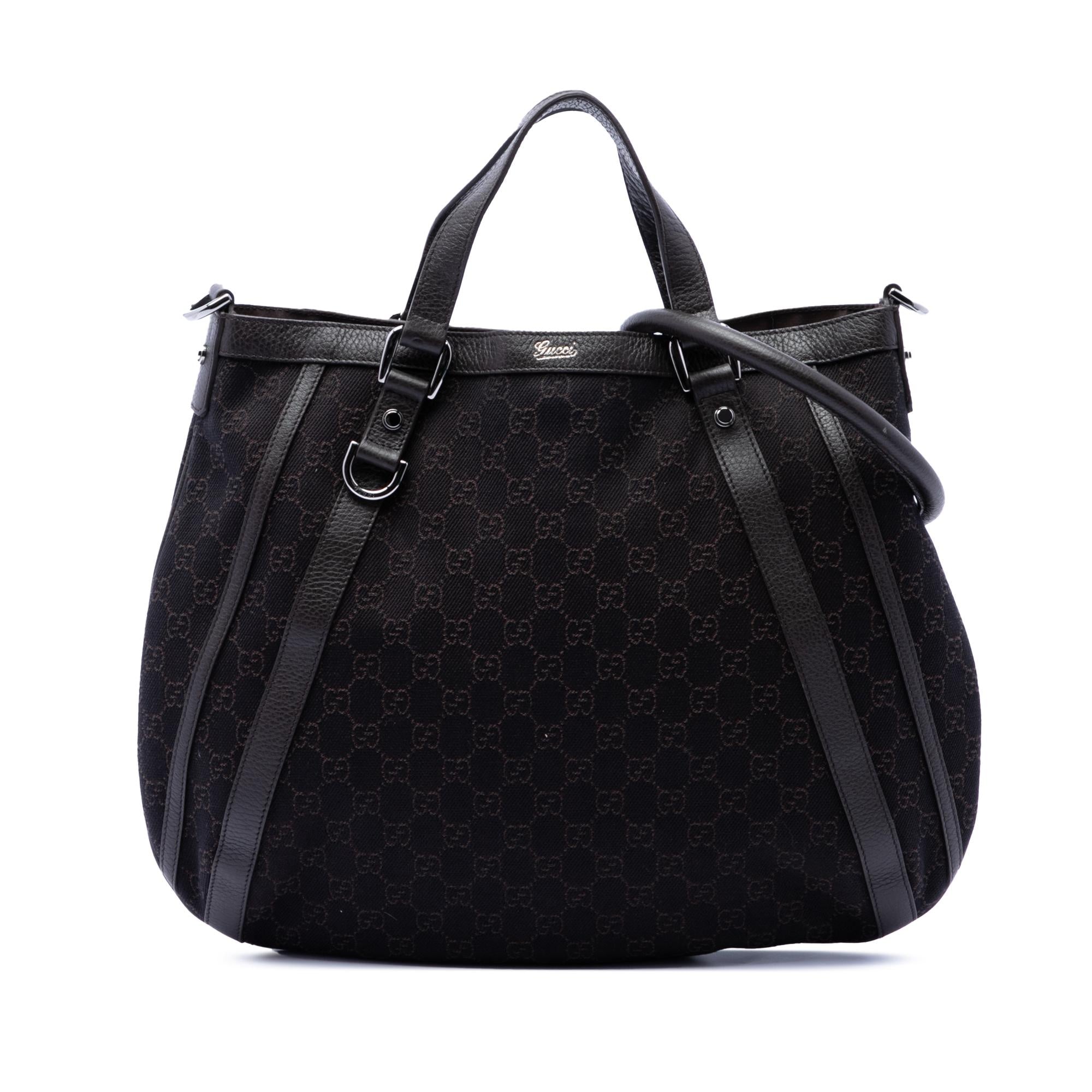 Gucci GG Denim Abbey D Ring Satchel