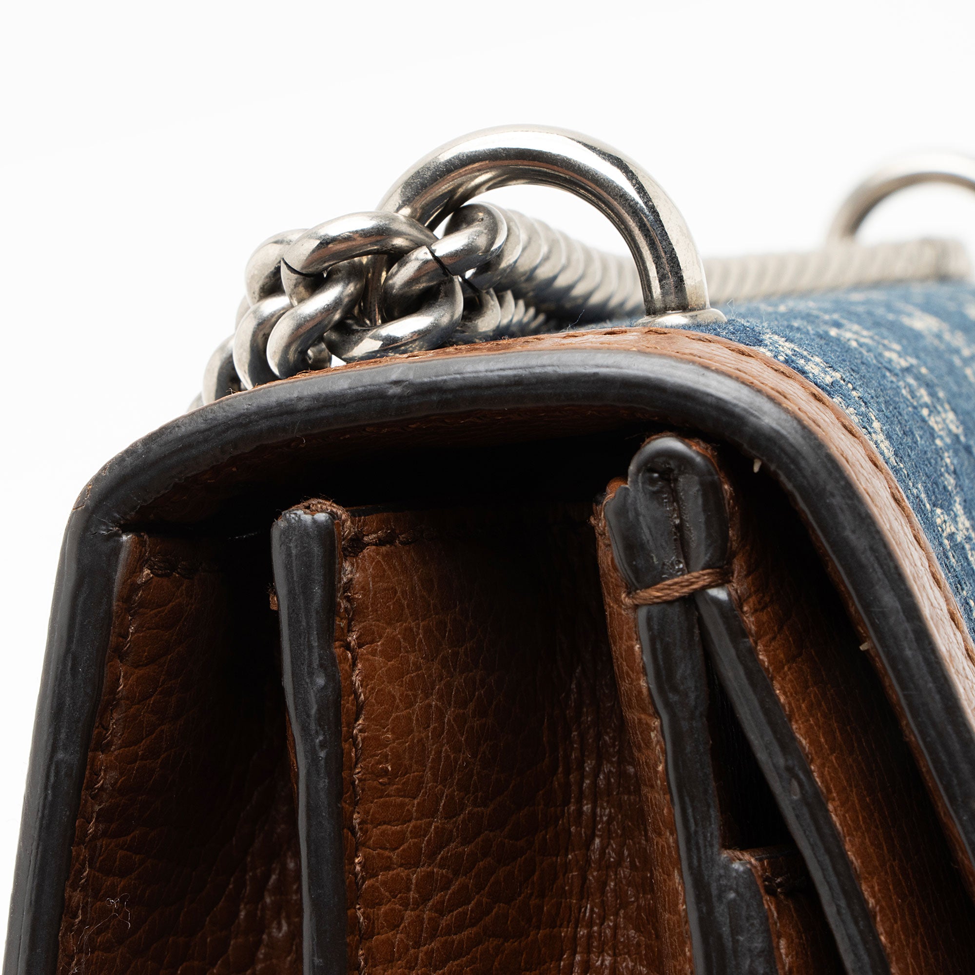 Gucci GG Denim Dionysus Medium Shoulder Bag