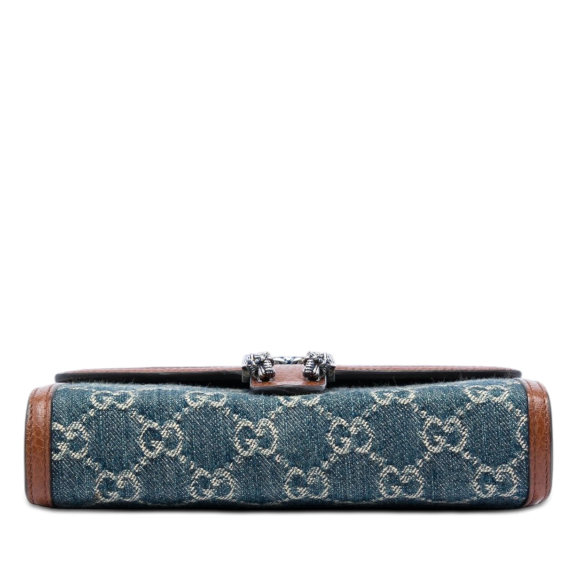 Gucci GG Denim Dionysus Wallet on Chain