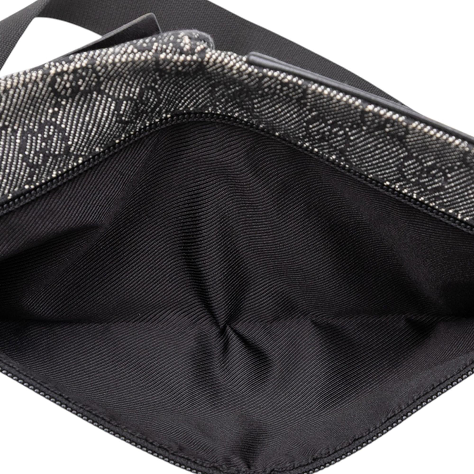 Gucci GG Denim Double Pocket Belt Bag