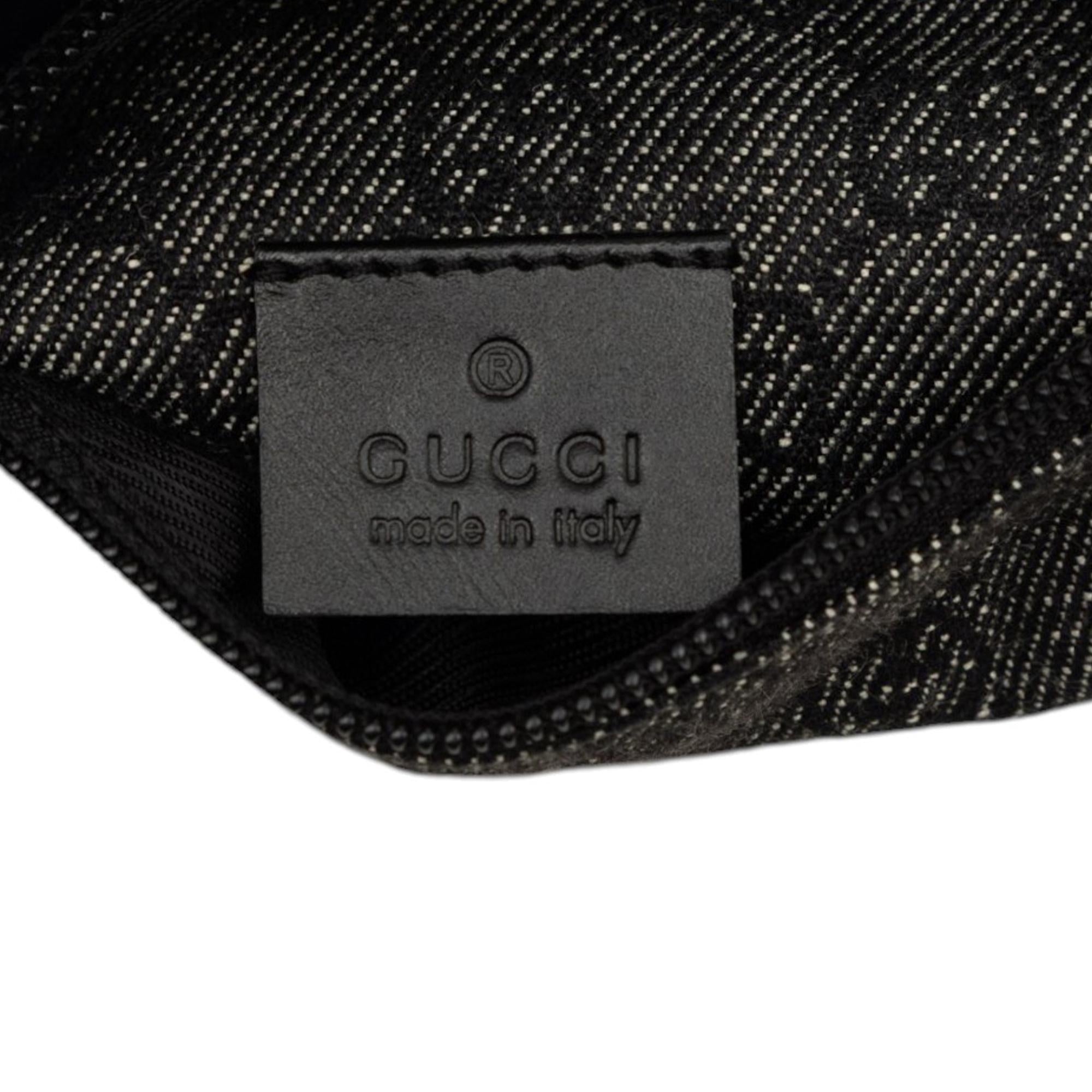 Gucci GG Denim Double Pocket Belt Bag