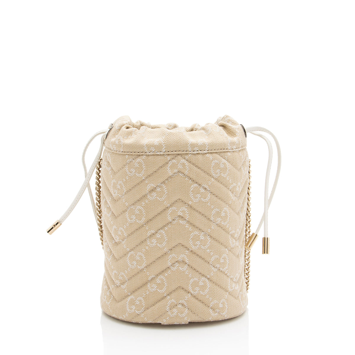 Gucci GG Denim GG Marmont Mini Bucket Bag