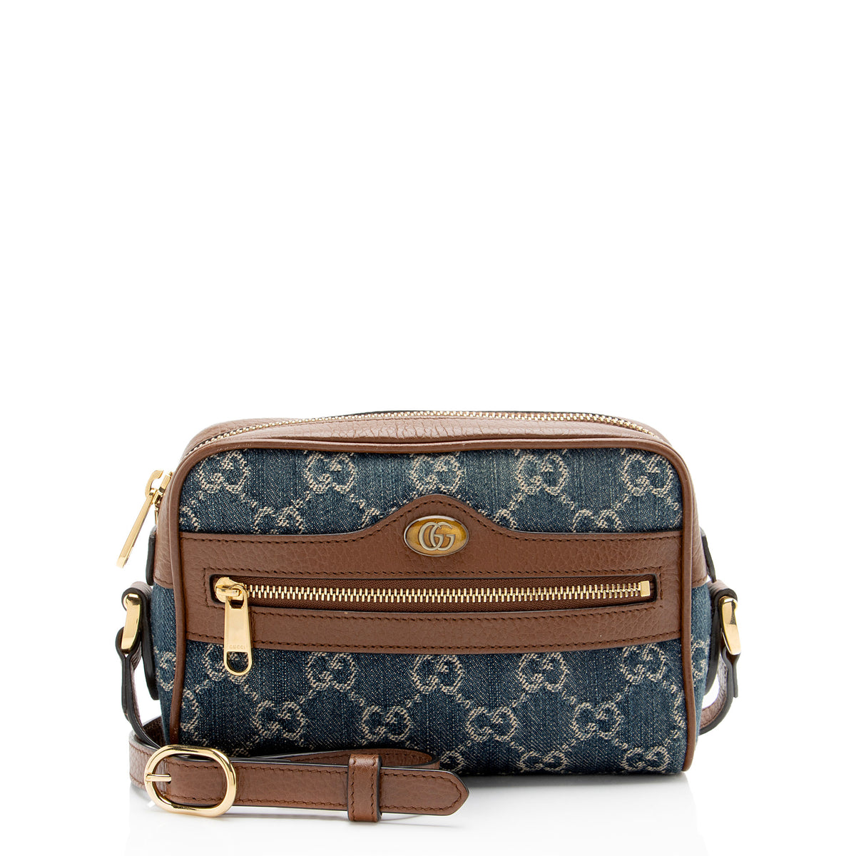 Gucci GG Denim Ophidia Mini Shoulder Bag