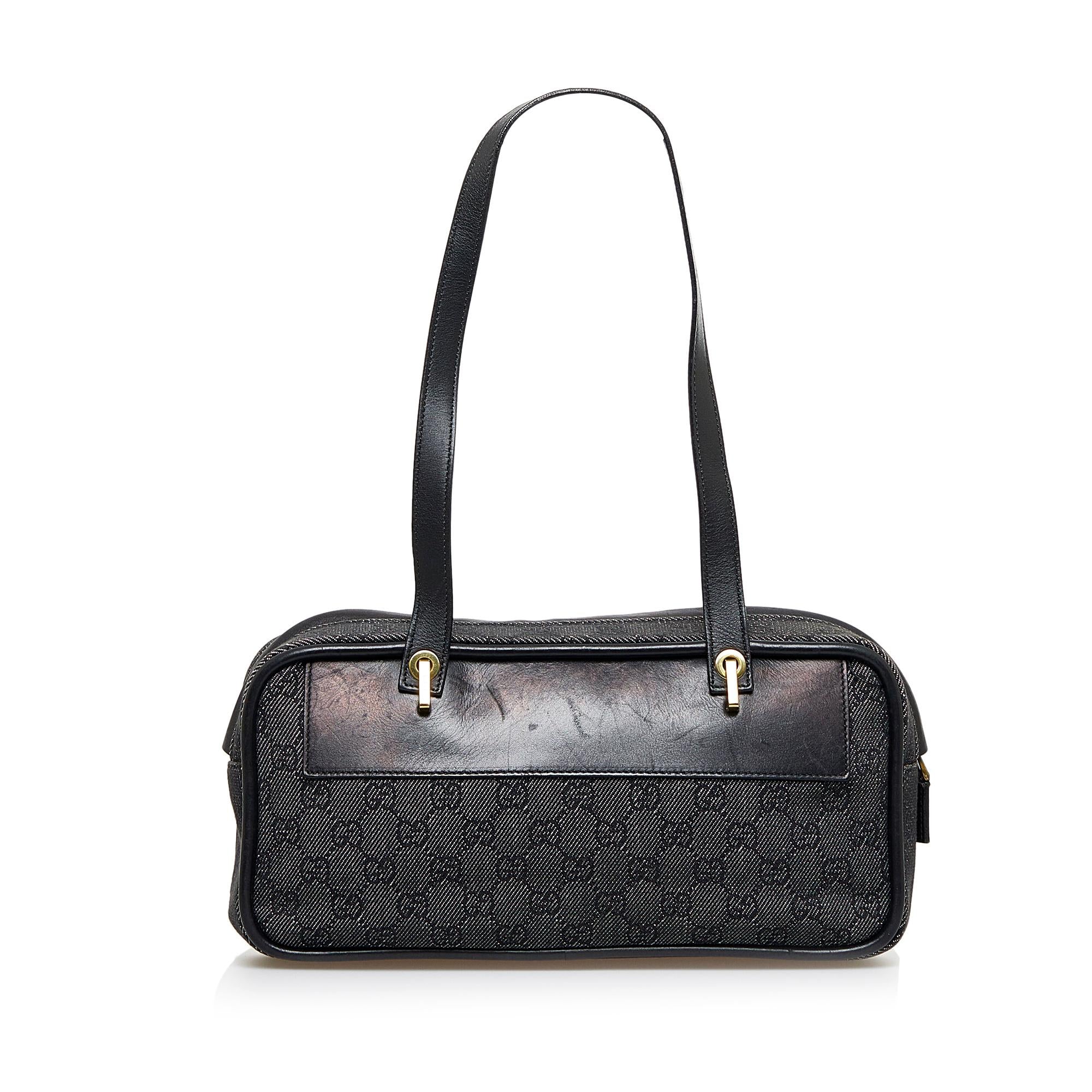 Gucci GG Denim Shoulder Bag (SHG-PBERuM)