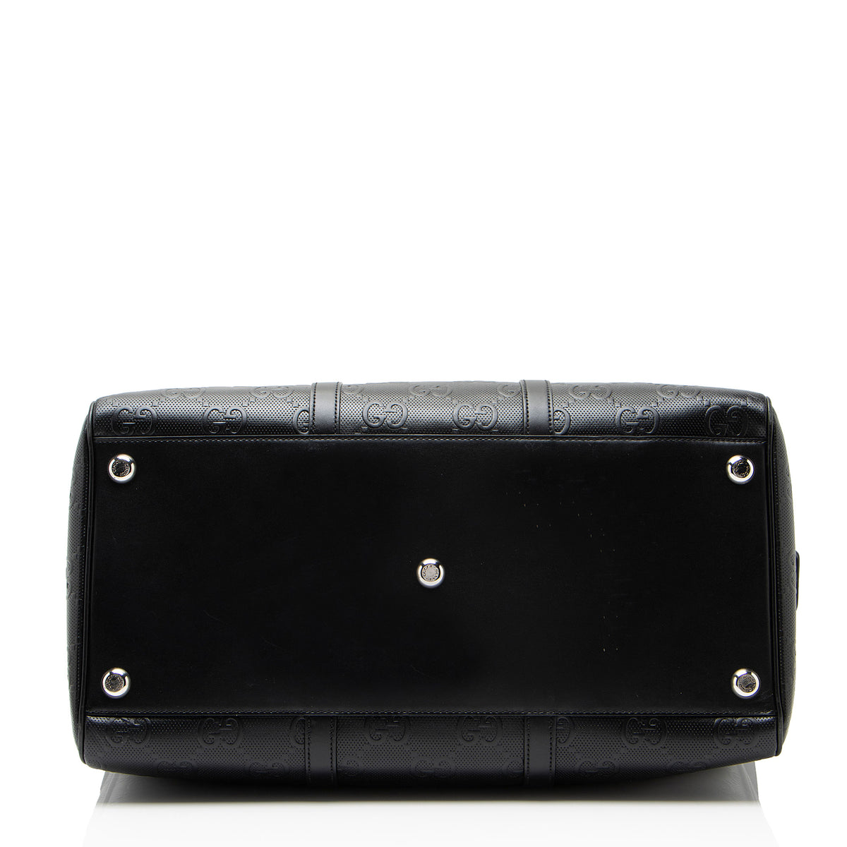 Gucci GG Embossed Leather Medium Boston Duffle