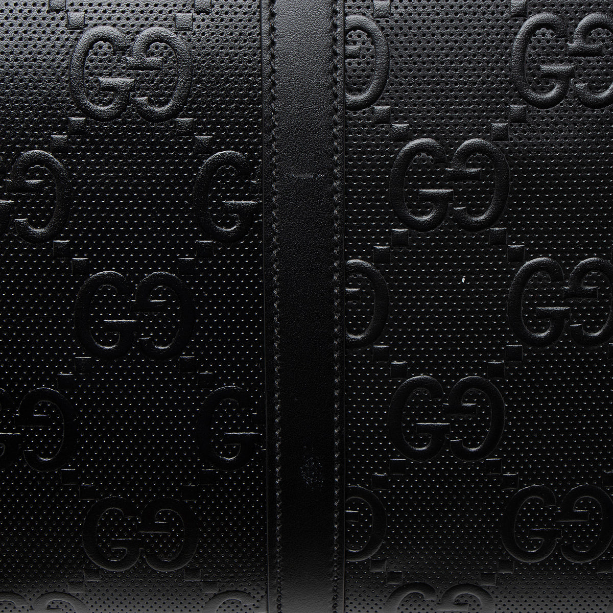 Gucci GG Embossed Leather Medium Boston Duffle