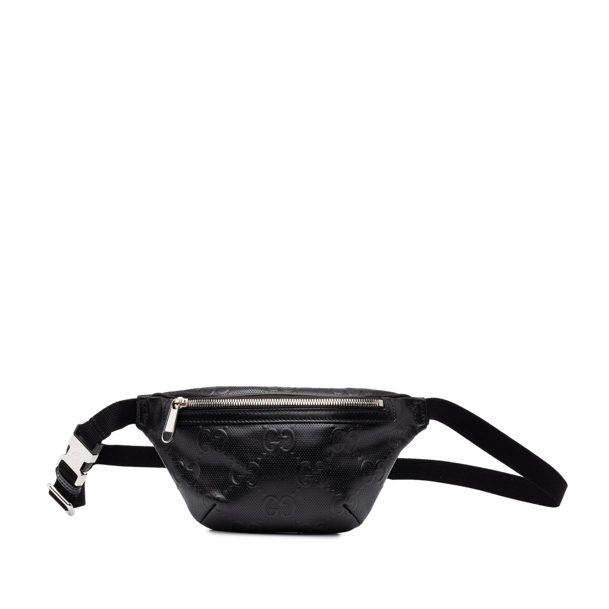 Gucci GG Embossed Perforated Calfskin Belt Bag