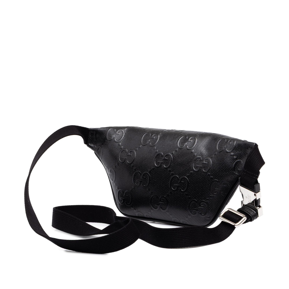 Gucci GG Embossed Perforated Calfskin Belt Bag
