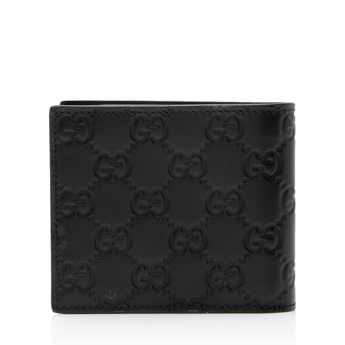 Gucci GG Embossed Silver Bifold Wallet