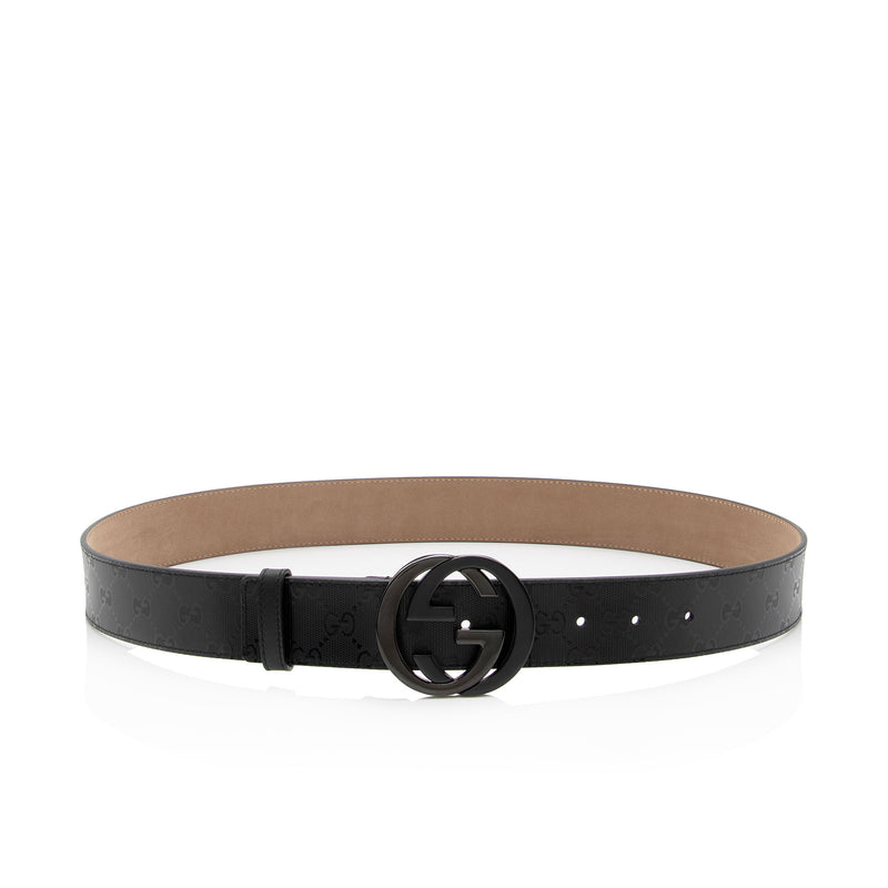 Gucci belt black shiny imprime deals