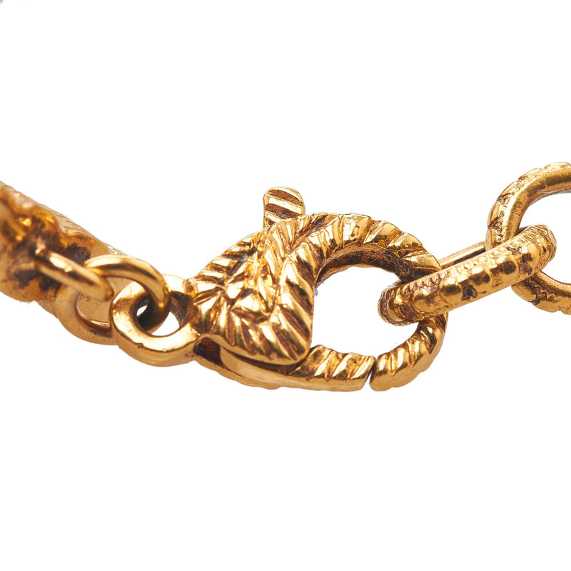 Gucci GG Lion Head Bracelet SHG 37501 LuxeDH