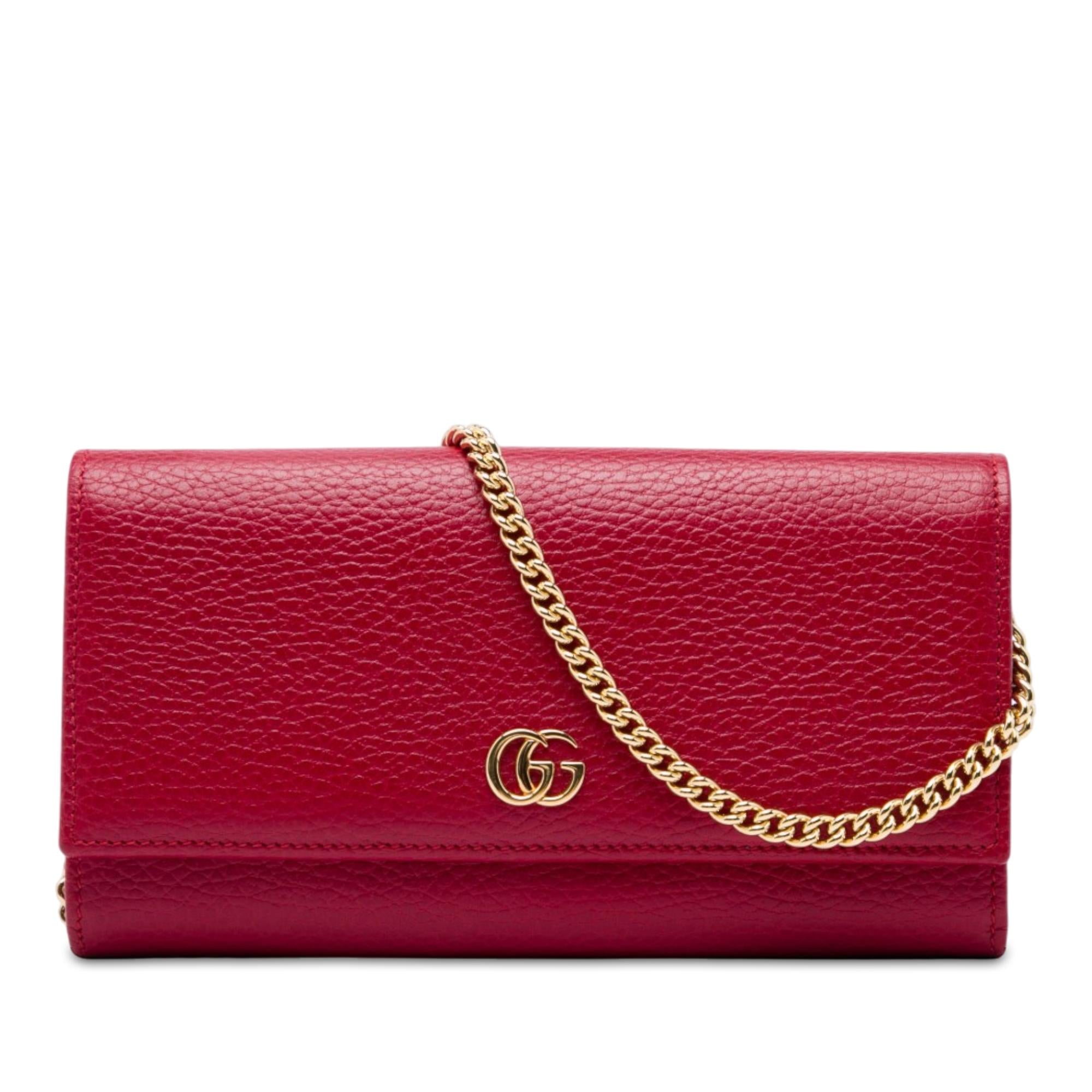 Gucci GG Marmont Calfskin Wallet on Chain