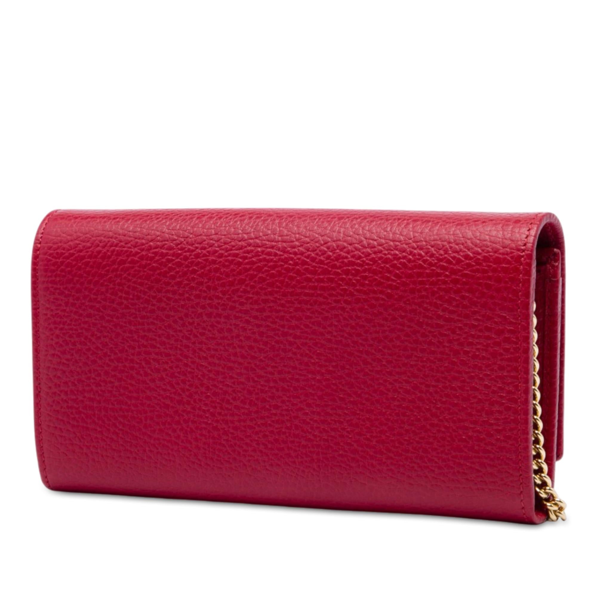 Gucci GG Marmont Calfskin Wallet on Chain