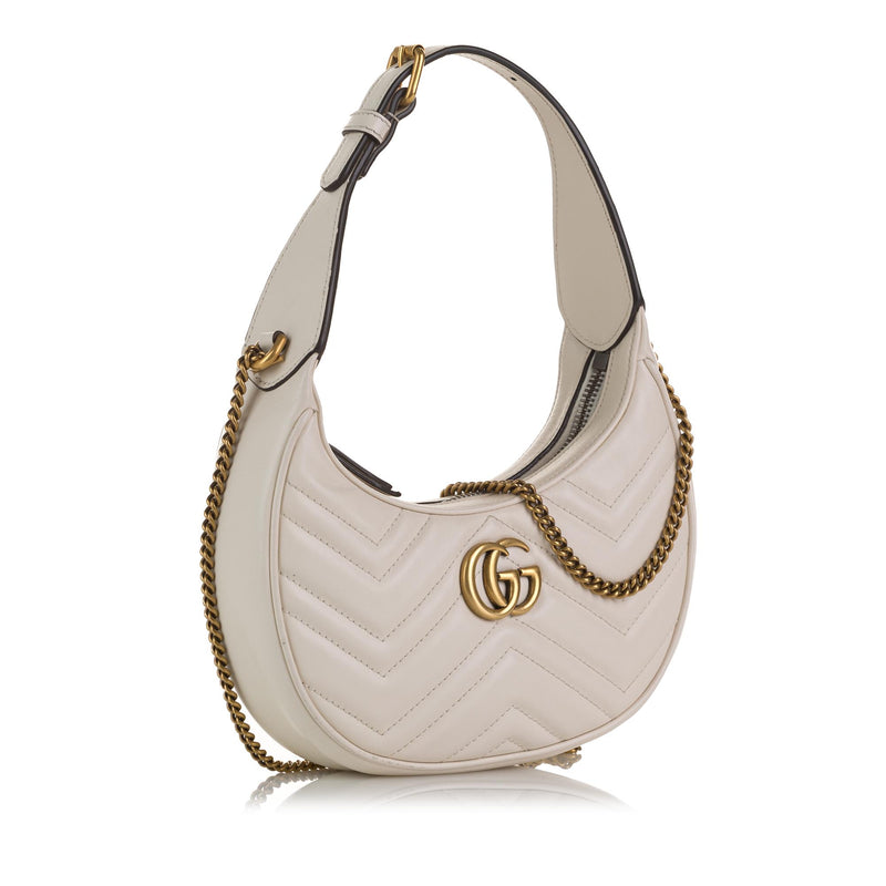 Gucci GG Marmont Half Moon Shaped Mini Bag (SHG-2ogQz6) – LuxeDH