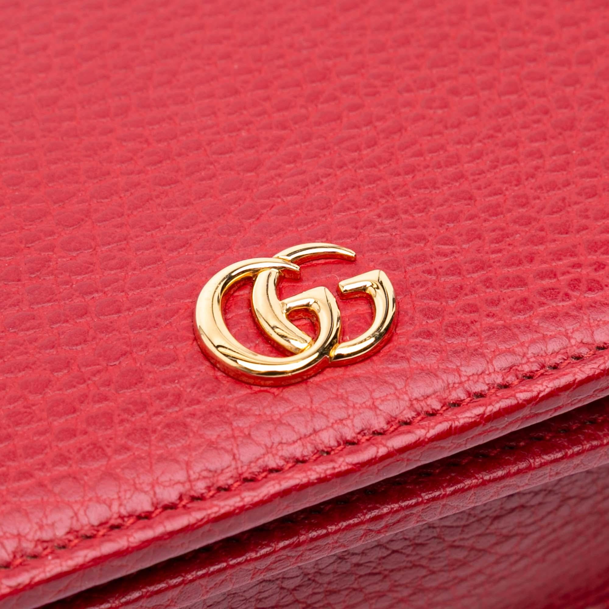 Gucci GG Marmont Leather Wallet On Chain
