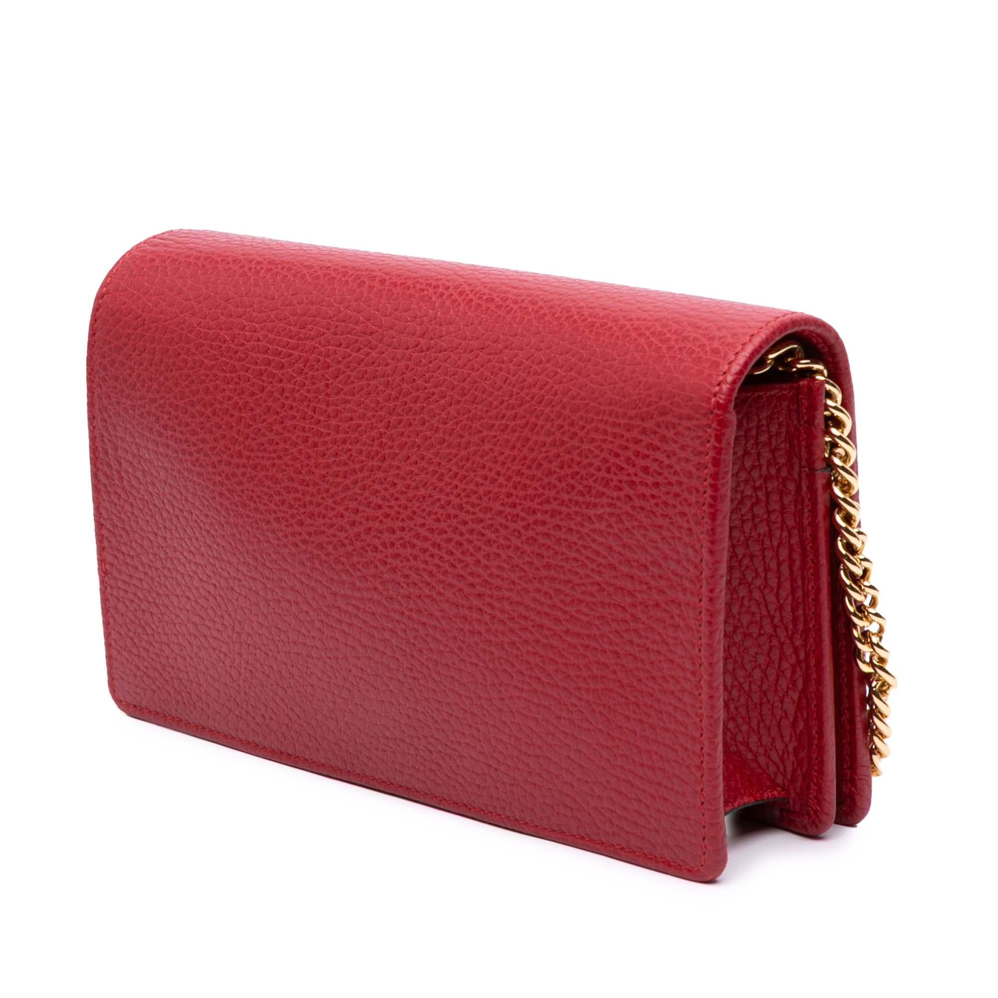 Gucci GG Marmont Leather Wallet On Chain