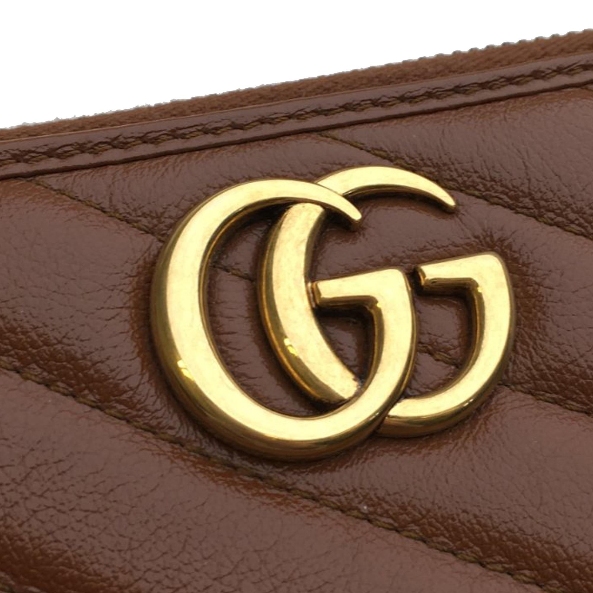 Gucci GG Marmont Leather Zip Around Wallet (SHG-f0wtVE)
