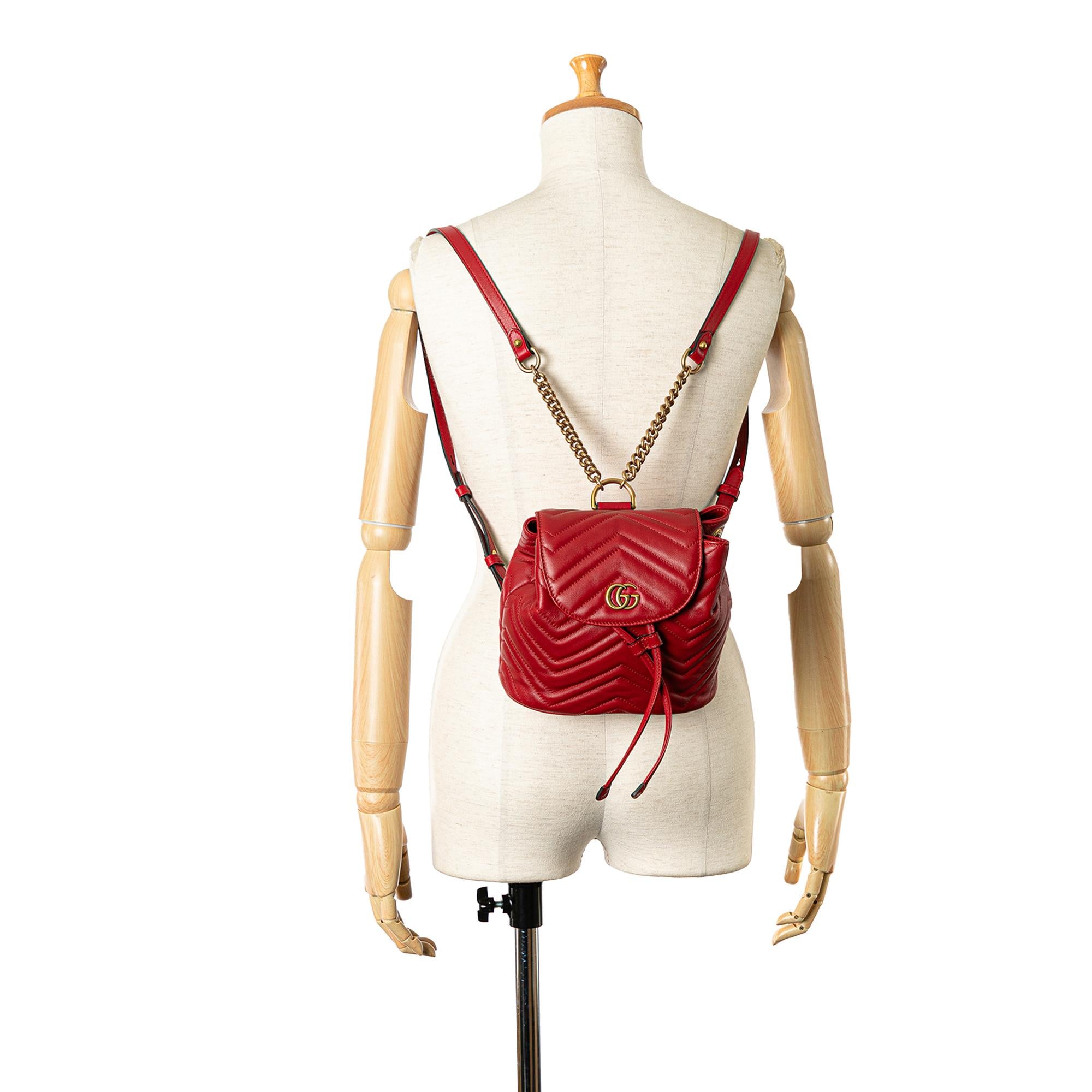 Gucci GG Marmont Matelasse Backpack (SHG-FFaOxi)