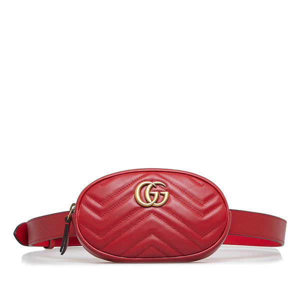 Gucci GG Marmont Matelasse Belt Bag (SHG-rueAua)