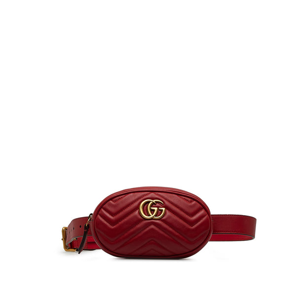 Gucci GG Marmont Matelasse Belt Bag (SHG-p7RawW)