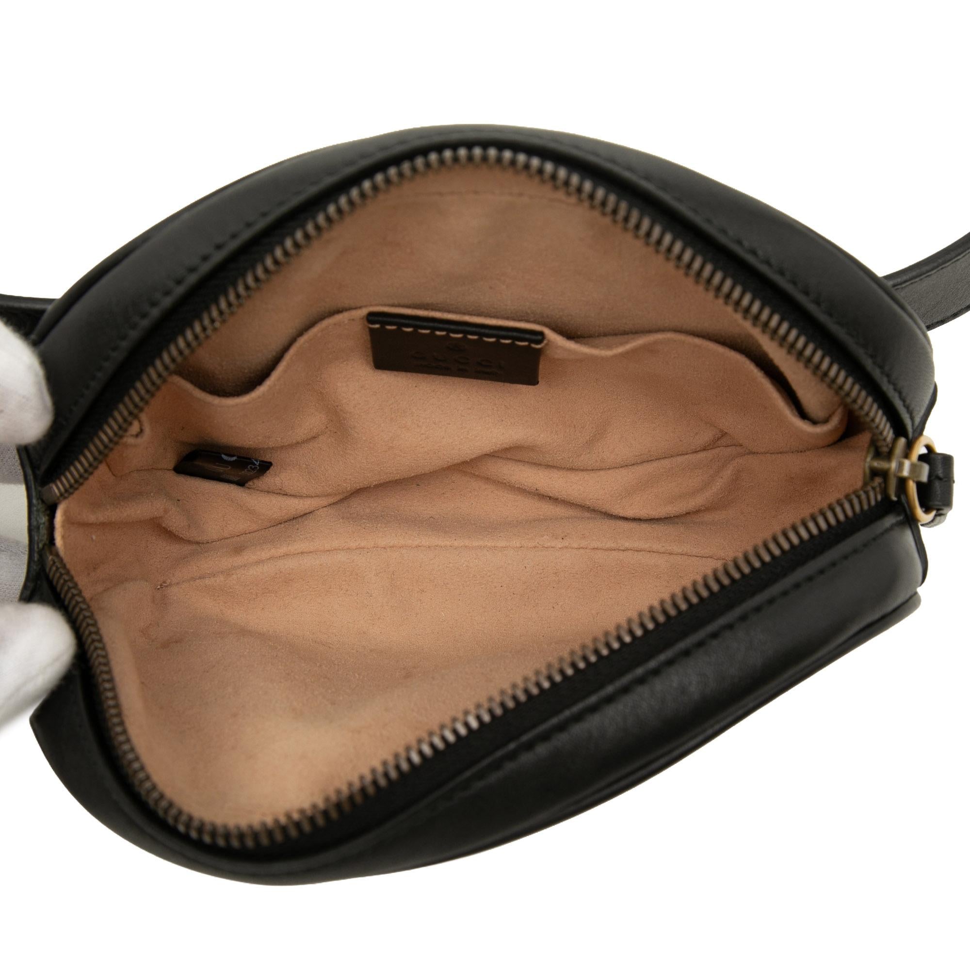 Gucci GG Marmont Matelasse Calfskin Belt Bag