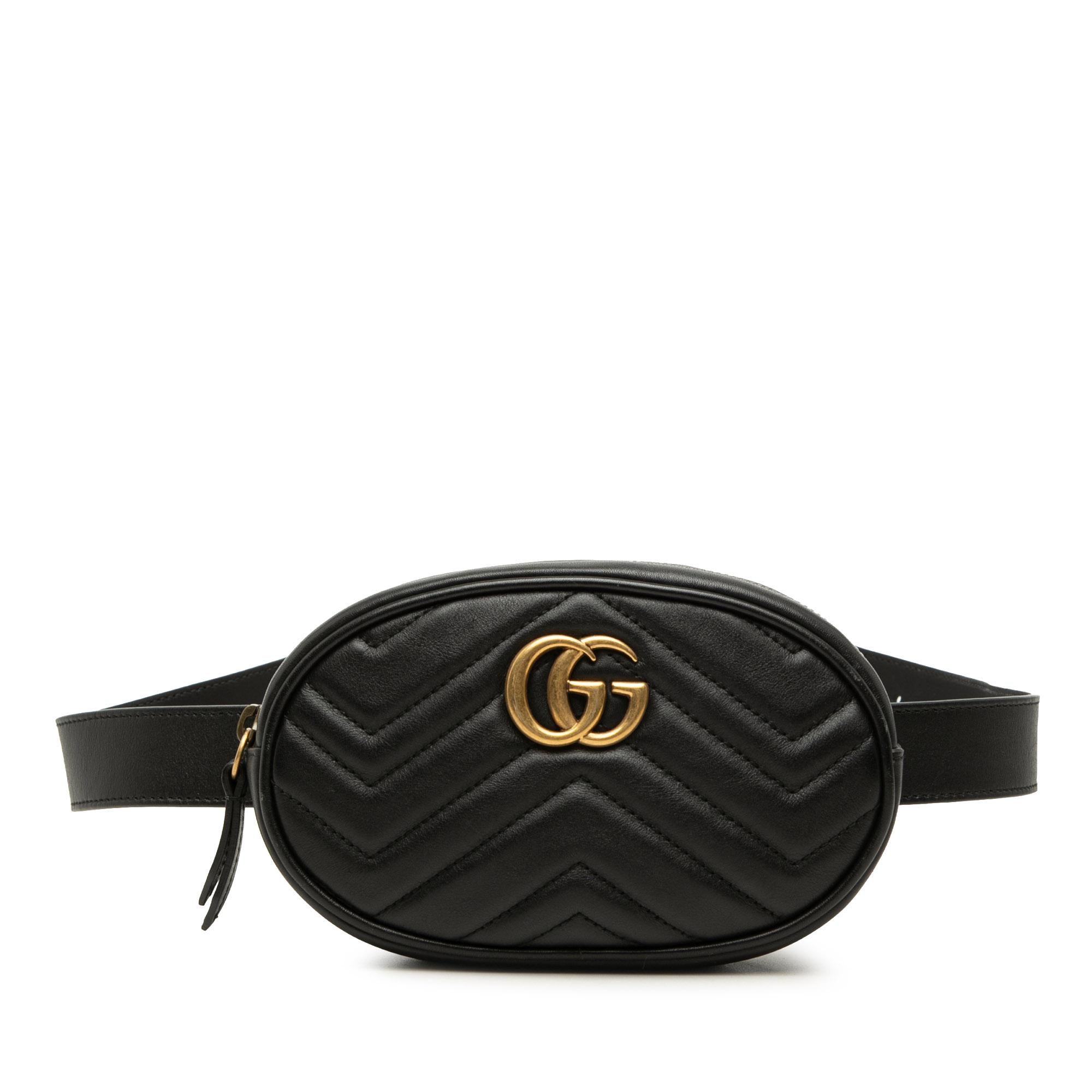 Gucci GG Marmont Matelasse Calfskin Belt Bag