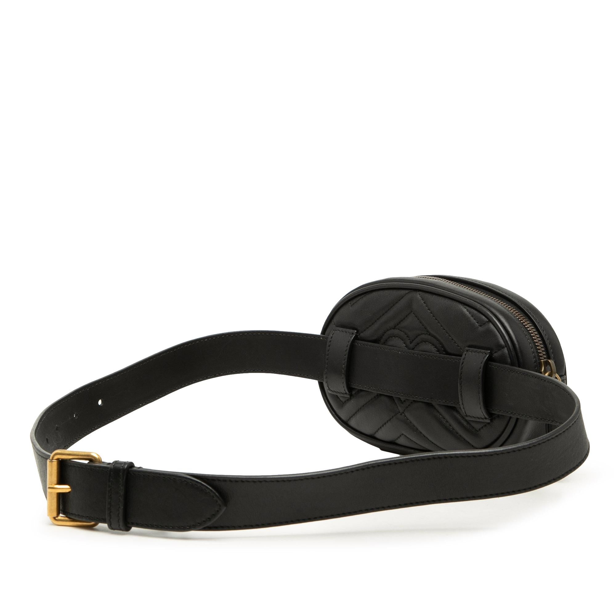 Gucci GG Marmont Matelasse Calfskin Belt Bag
