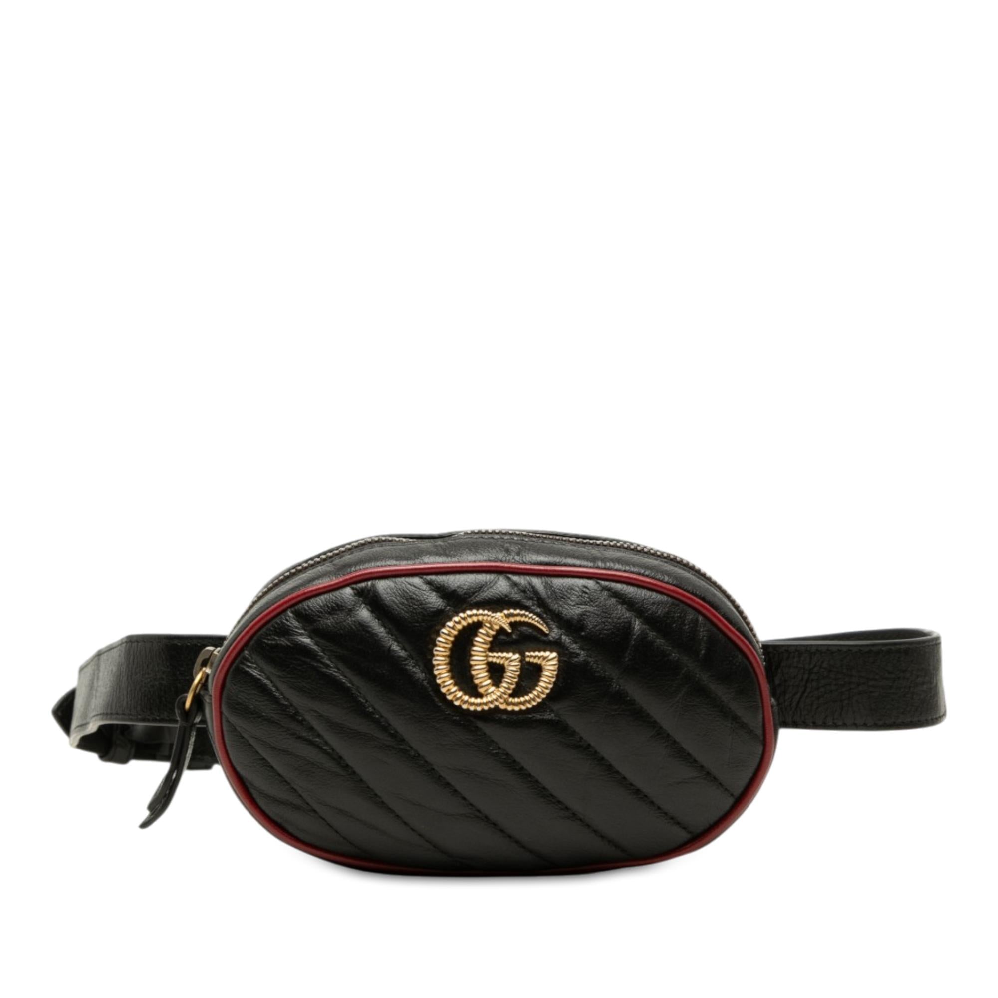 Gucci GG Marmont Matelasse Calfskin Torchon Belt Bag