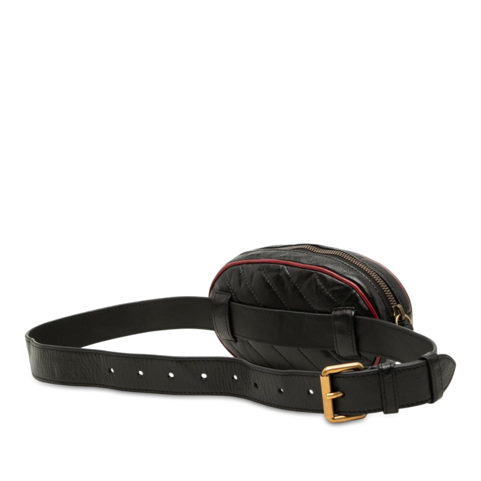 Gucci GG Marmont Matelasse Calfskin Torchon Belt Bag