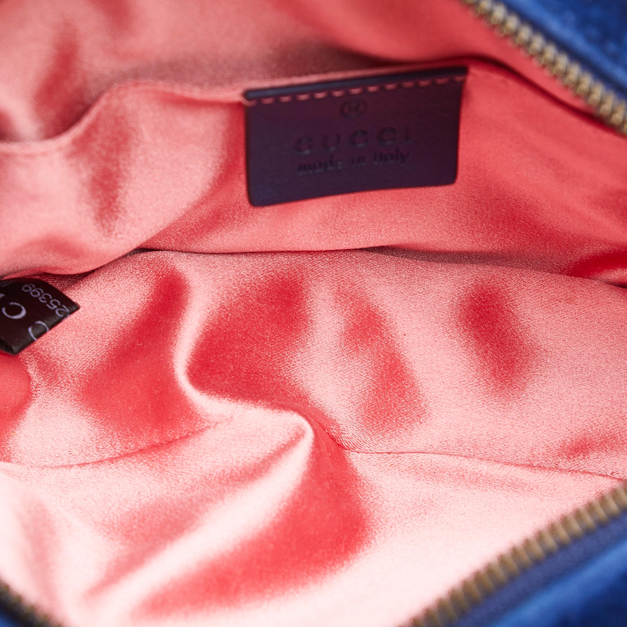 Gucci GG Marmont Matelasse Velvet Belt Bag (SHG-xCsPvM)