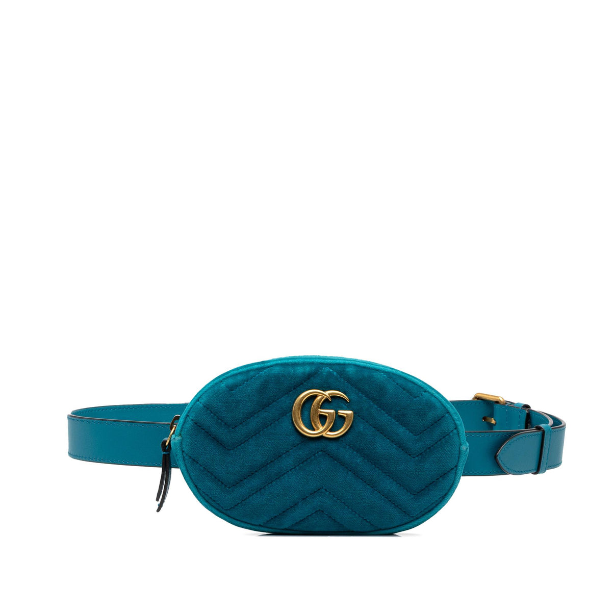 Gucci GG Marmont Matelasse Velvet Belt Bag