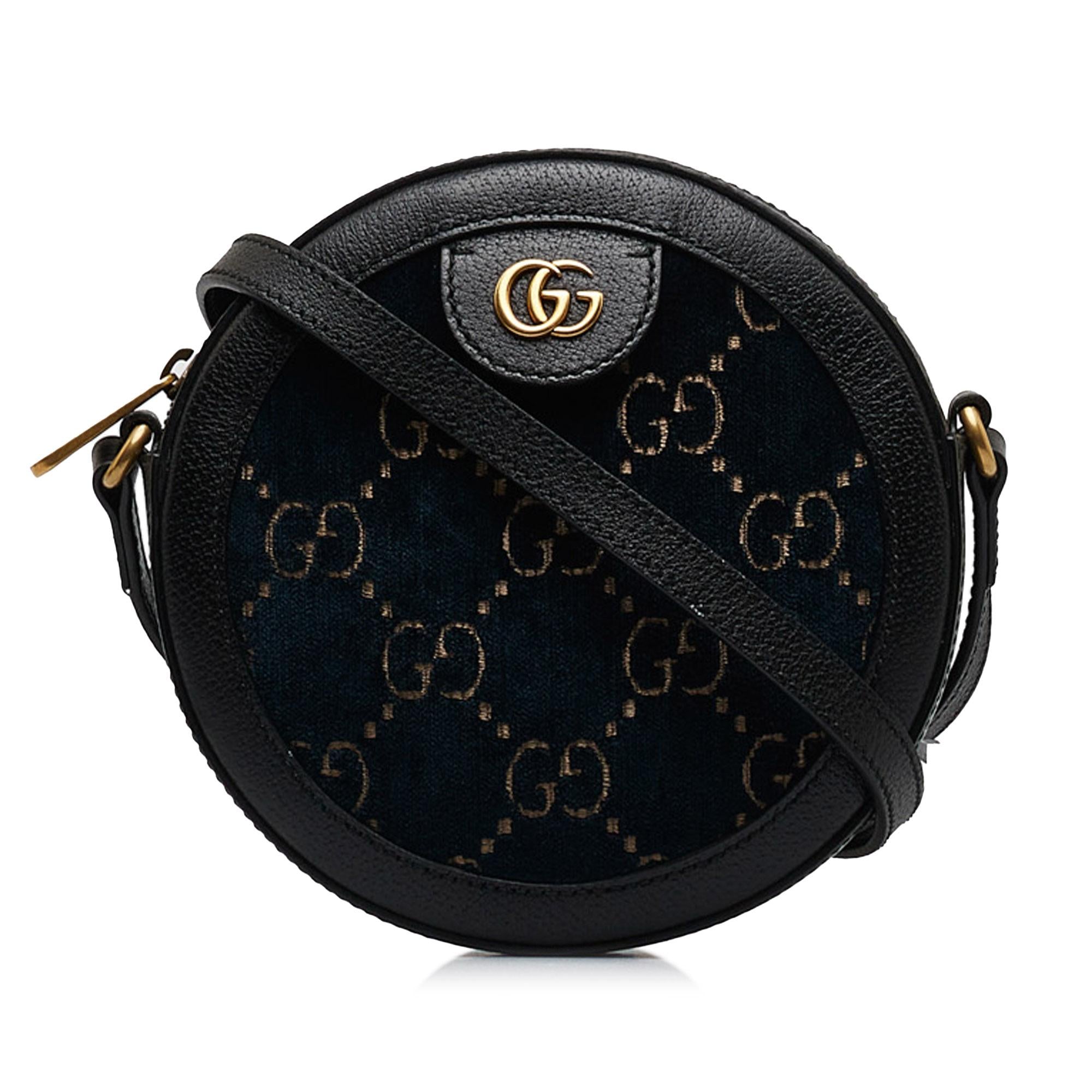 Gucci GG Marmont Round Velvet Crossbody Bag (SHG-dhtY0e)